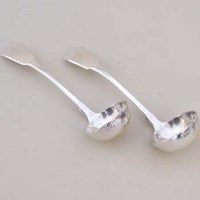 Lot 227 - Pair of sauce ladles