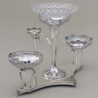 Lot 233 - Large silver table epergne, Cooper Bros & Sons