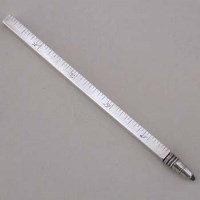 Lot 255 - Liverpool Hardwood Co USA sterling silver ruler