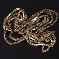 Lot 308 - 15ct gold muff chain, 35.6g