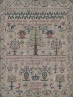 Lot 439 - Early 19th Century Sampler By Ann Amies, dated 1815