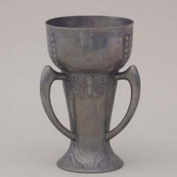 Lot 456 - Kayserzinn pewter vase.