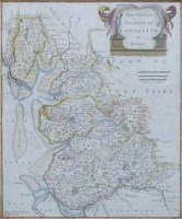 Lot 495 - Robert Morden, Map of Lancaster