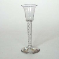 Lot 507 - Mercury twist small bell bowl glass.