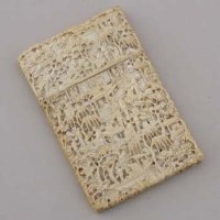 Lot 511 - Ivory card case.