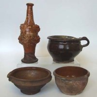 Lot 530 - 17th century Costrel and three other 17th century