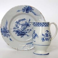 Lot 536 - Delft plate and a pearlware jug.
