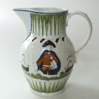 Lot 538 - Prattware Lord Garvis Jug