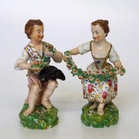 Lot 549 - Pair of Derby Children.