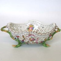 Lot 558 - Meissen basket (cancelled mark).