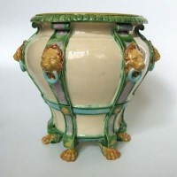 Lot 568 - Minton majolica jardiniere DB3984