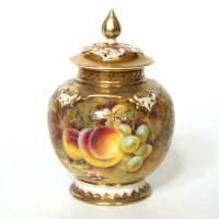Lot 579 - Royal Worcester Pot pourri vase.