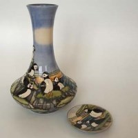 Lot 629 - Moorcroft vase and dish