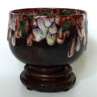 Lot 630 - Royal Doulton flambe Chang bowl DB3282
