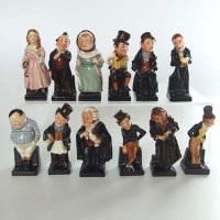 Lot 636 - Twelve Royal Doulton Dickens figures