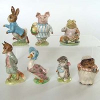 Lot 643 - Seven Beswick Beatrix Potter figures