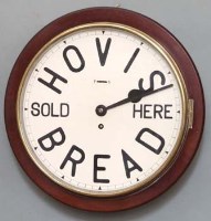 Lot 648 - Hovis wall clock