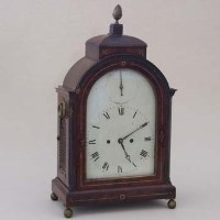 Lot 651 - Regency mahogany bracket clock.