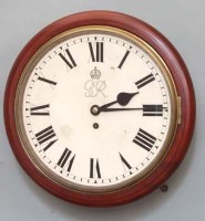 Lot 655 - GR IV Dial Clock With Pendulum & Key.