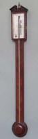 Lot 658 - George III stick barometer.