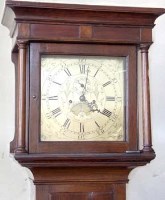Lot 661 - Oak Longcase clock - Evan Evans Aberaeron.