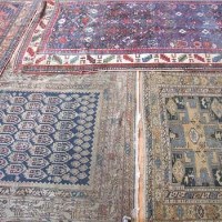 Lot 672 - Hamadan runner and three others (4)