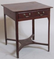 Lot 682 - George III mahogany occasional table