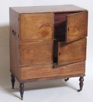 Lot 708 - Mahogany specimen cabinet.