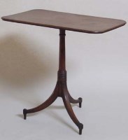 Lot 710 - George III mahogany tripod table.