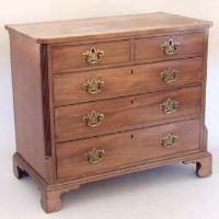 Lot 712 - George III mahogany chest of drawers.