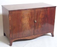 Lot 728 - Mahogany two -door cabinet