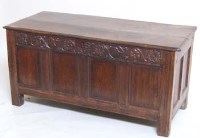 Lot 731 - Oak coffer