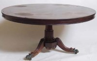 Lot 741 - Mahogany tilt top table.