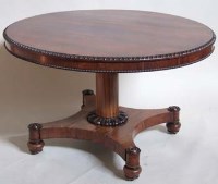 Lot 746 - William IV rosewood breakfast table, the circular