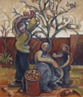 Lot 1 - Jiri Borsky, Autumn Orchard, oil