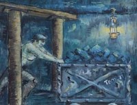Lot 52 - Charles M. Jones, The Big Push, oil