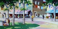 Lot 55 - C.R. Doyly-John, Cannes, oil