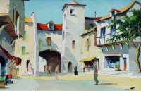 Lot 56 - C.R. Doyly-John, Auvergne, France, oil