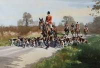 Lot 80 - English School, 20th century, Hunting scenes, watercolour (2)
