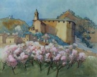 Lot 144 - Edith Caswall, Near Cassino, Italy, watercolour