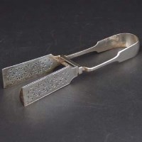 Lot 178 - Silver asparagus servers