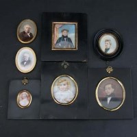 Lot 332 - 7 Minature Portraits