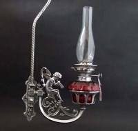 Lot 335 - Two Angel Lamps and one other bracket from a show
