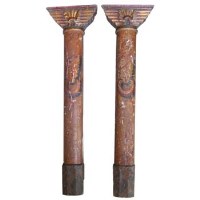 Lot 375 - Pair of Painted Columns