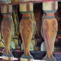 Lot 380 - Seven Sections of Painted Balustrade