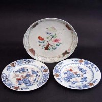 Lot 401 - Three Qianlong plates