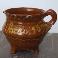 Lot 405 - Pipkin slip dated 1699.