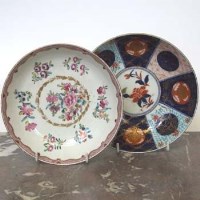 Lot 413 - Two Worcester saucer dishes circa 1770   the
