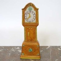 Lot 434 - Pottery Longcased Clock Model