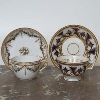 Lot 444 - Spode Bute Shaped Teacup and Saucer and one other